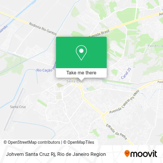 Johvem Santa Cruz Rj map