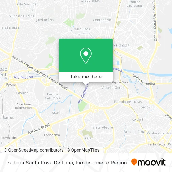 Padaria Santa Rosa De Lima map
