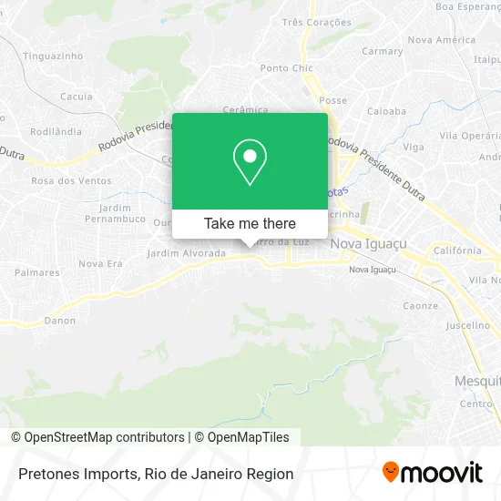 Pretones Imports map