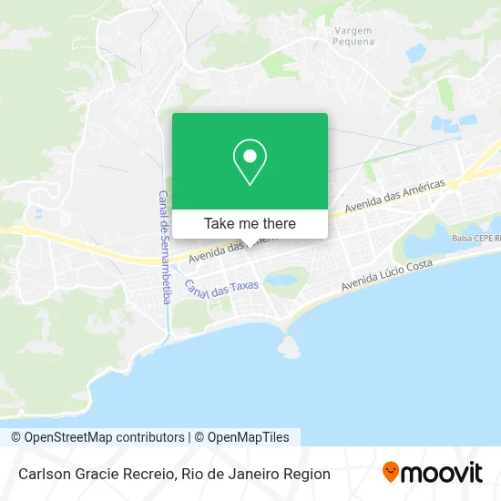 Carlson Gracie Recreio map