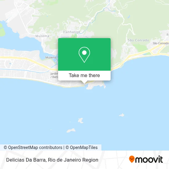Delicias Da Barra map