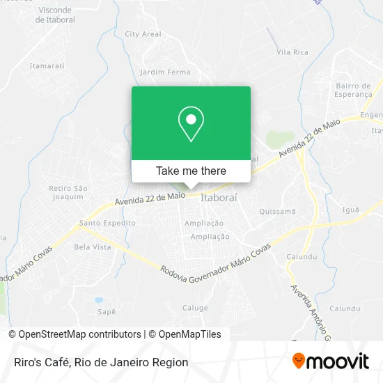 Riro's Café map