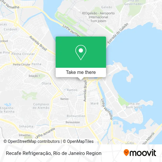 Recafe Refrigeração map
