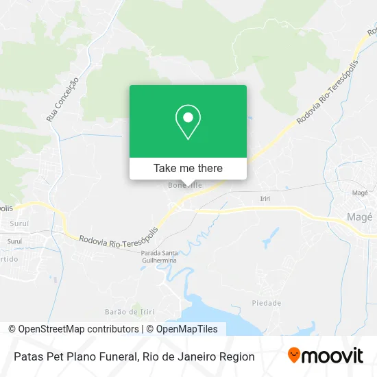 Patas Pet Plano Funeral map