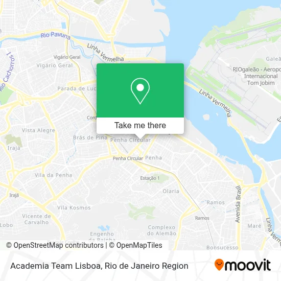 Academia Team Lisboa map