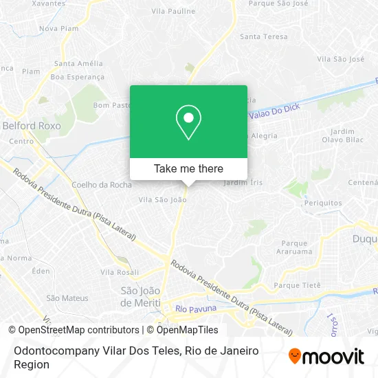 Odontocompany Vilar Dos Teles map