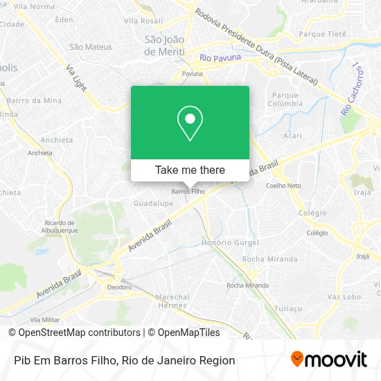 Pib Em Barros Filho map