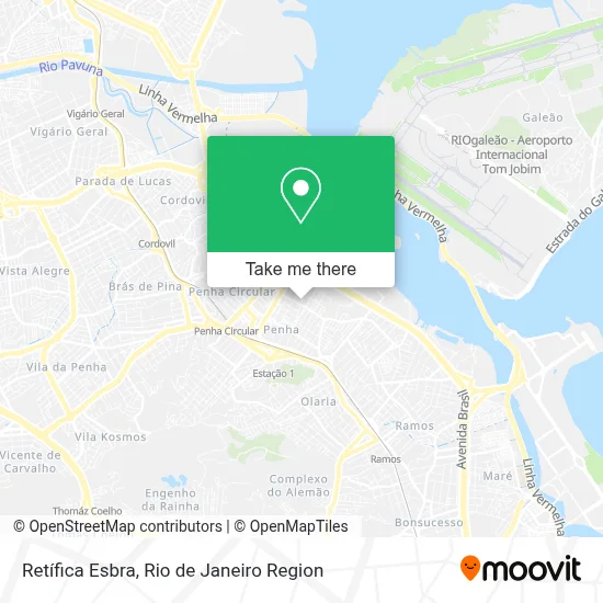 Retífica Esbra map
