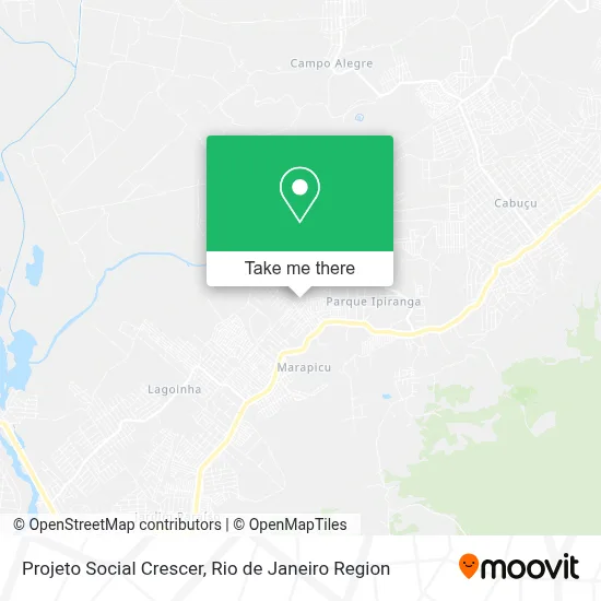 Projeto Social Crescer map