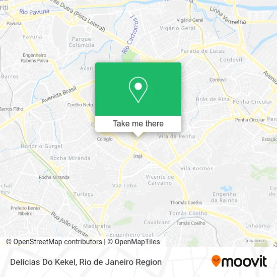 Delícias Do Kekel map