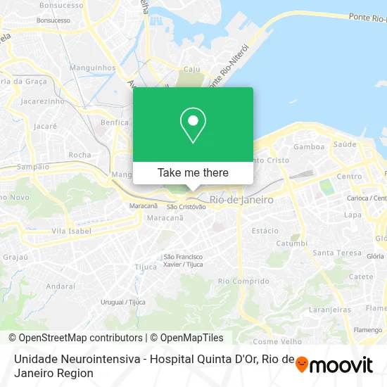 Unidade Neurointensiva - Hospital Quinta D'Or map