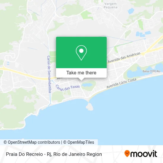 Praia Do Recreio - Rj map
