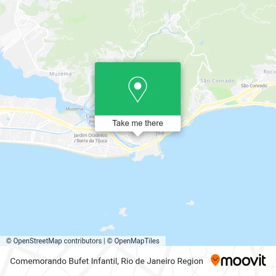 Comemorando Bufet Infantil map