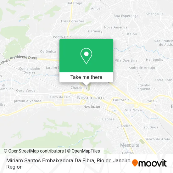 Miriam Santos Embaixadora Da Fibra map