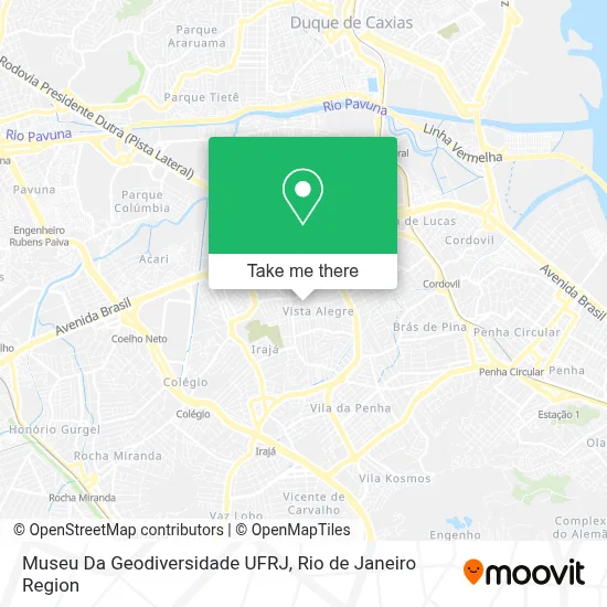 Museu Da Geodiversidade UFRJ map