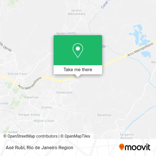Asé Rubi map