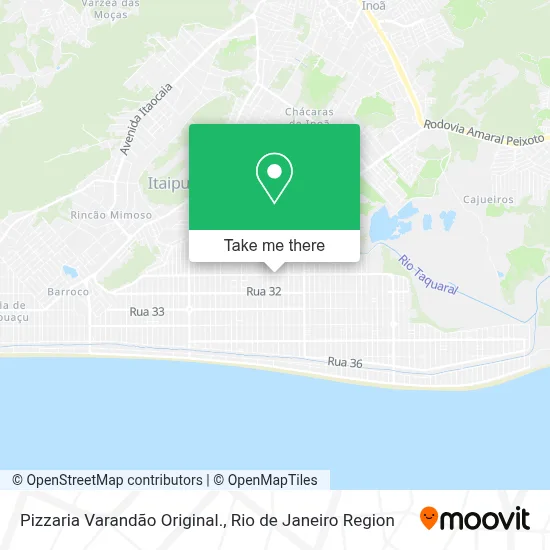Pizzaria Varandão Original. map