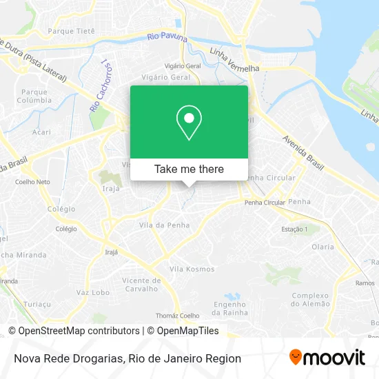 Nova Rede Drogarias map