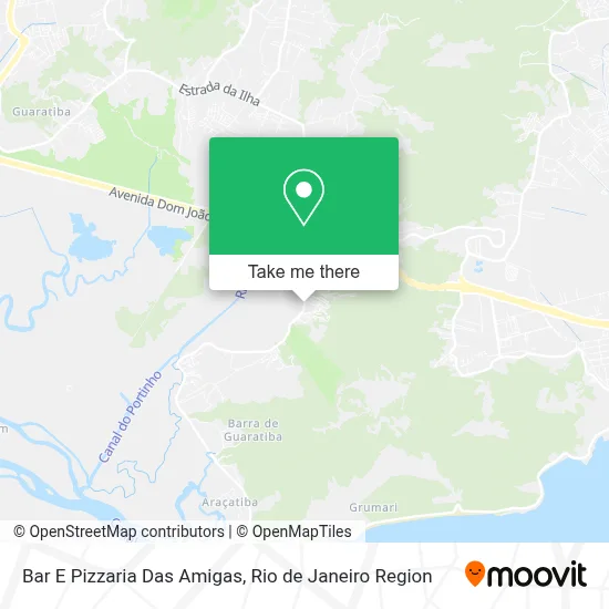 Bar E Pizzaria Das Amigas map