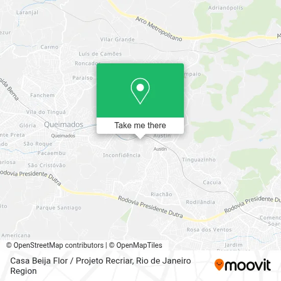 Casa Beija Flor / Projeto Recriar map