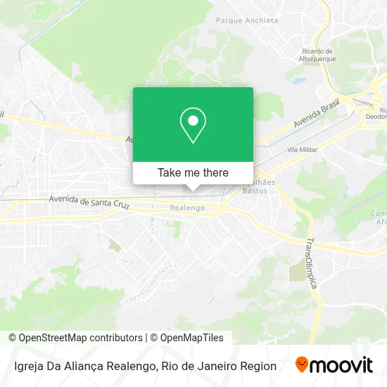 Igreja Da Aliança Realengo map
