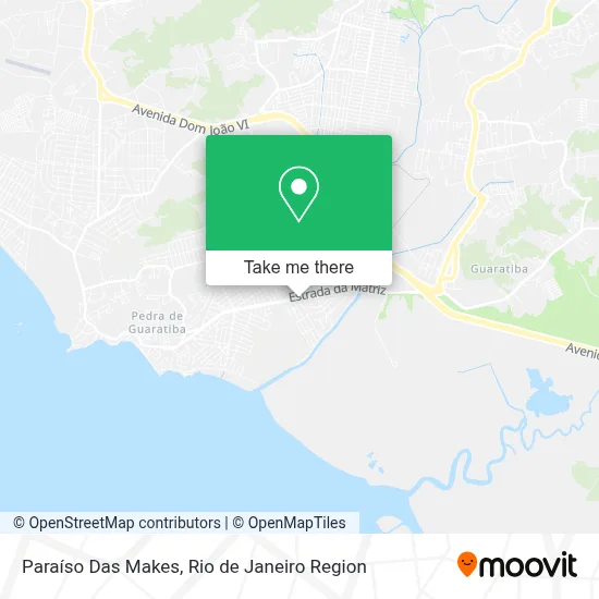 Paraíso Das Makes map