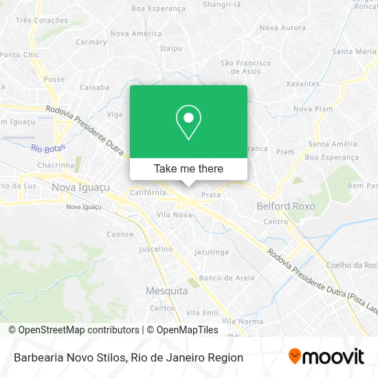 Barbearia Novo Stilos map