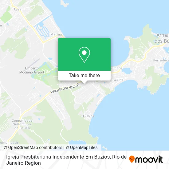Igreja Presbiteriana Independente Em Buzios map
