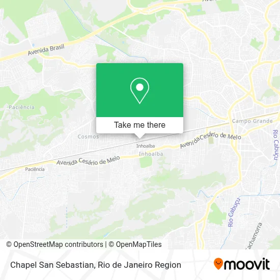 Chapel San Sebastian map