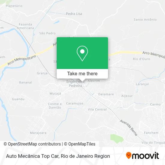 Auto Mecânica Top Car map