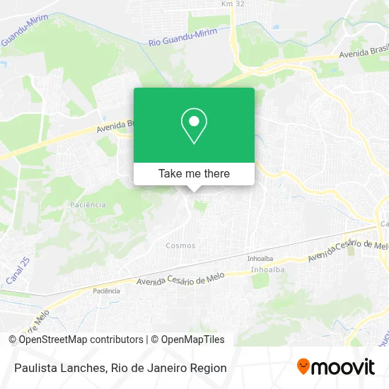 Paulista Lanches map