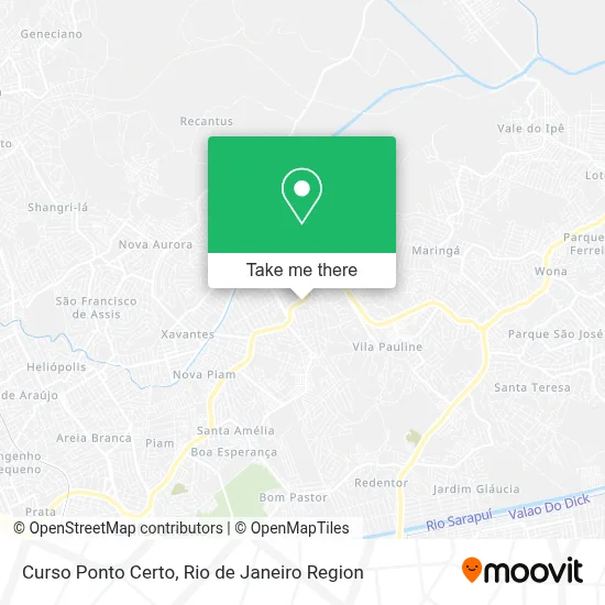 Curso Ponto Certo map