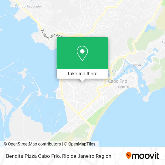 Bendita Pizza Cabo Frio map