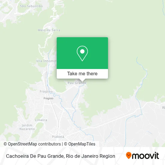 Cachoeira De Pau Grande map