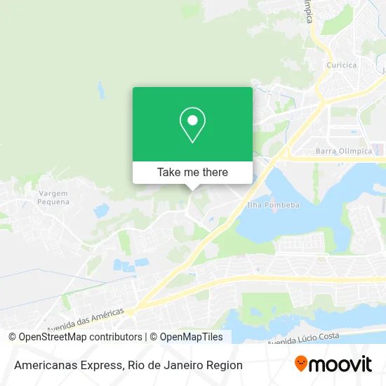 Americanas Express map