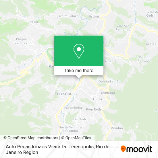 Auto Pecas Irmaos Vieira De Teresopolis map