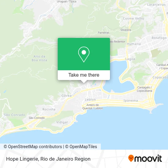 Hope Lingerie map
