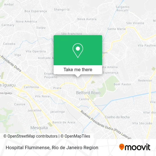 Hospital Fluminense map
