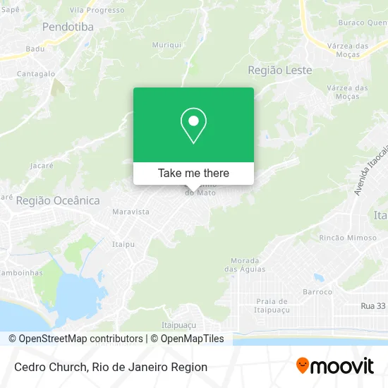 Cedro Church map