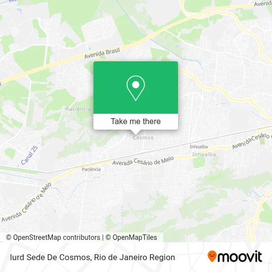 Iurd Sede De Cosmos map
