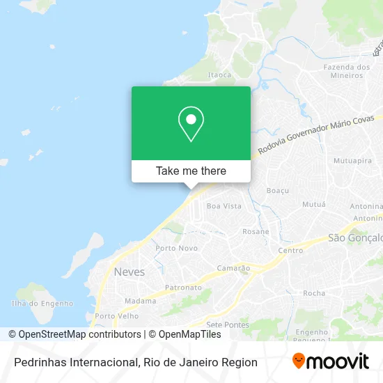 Pedrinhas Internacional map
