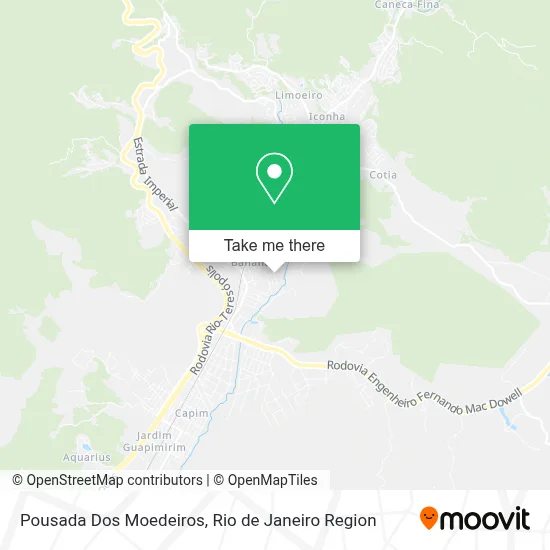 Pousada Dos Moedeiros map
