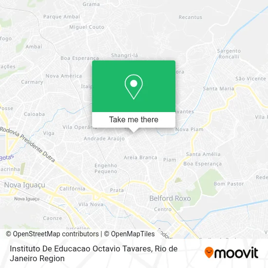 Instituto De Educacao Octavio Tavares map