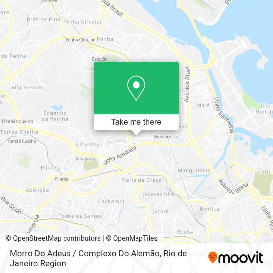 Morro Do Adeus / Complexo Do Alemão map