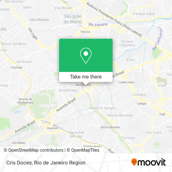 Cris Doces map