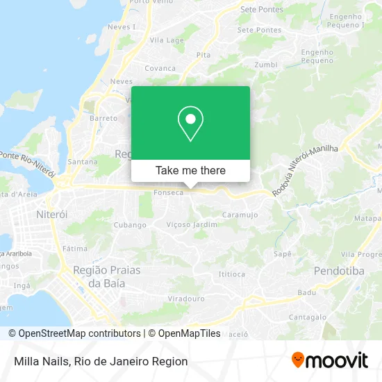Milla Nails map
