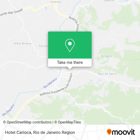 Hotel Carioca map