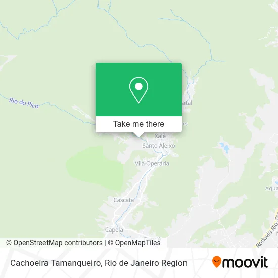 Cachoeira Tamanqueiro map
