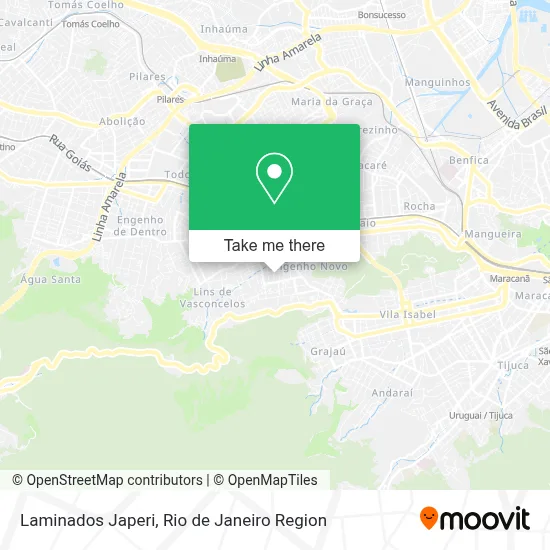 Laminados Japeri map