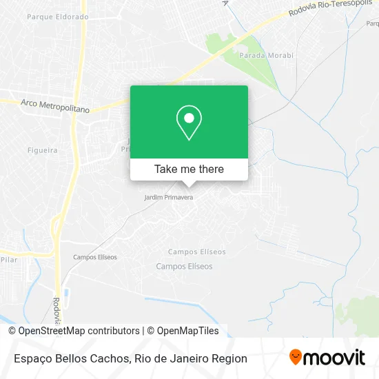 Espaço Bellos Cachos map
